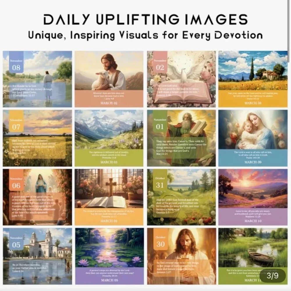 NEW - Factory Sealed Desk Calendar - 365-Day God's Bible Verse Desk Calendar